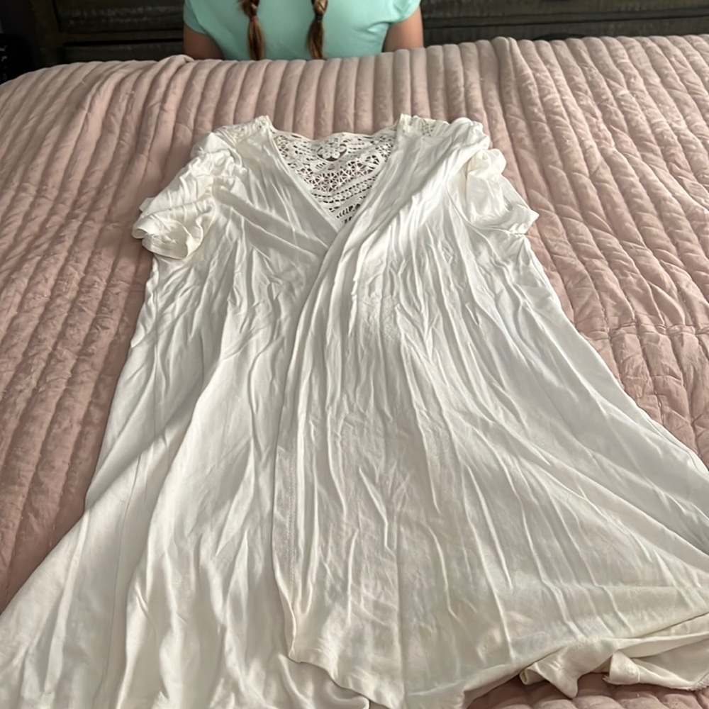 White cardigan